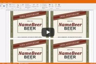 Hur du anger referenser på etiketter