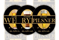 Etichetta birra bionda