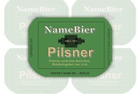 Etichetta professionale per birra