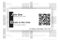 Art exhibitions labels