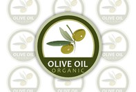 Etichetta olio per bottiglia