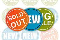 Круглые магазинные этикетки